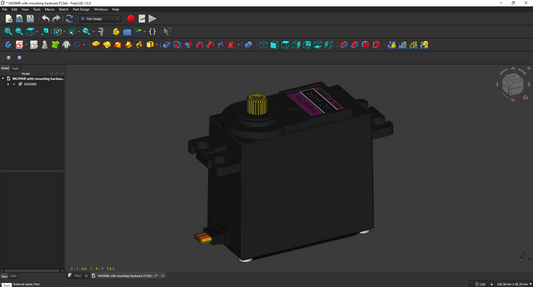 MG996R With or Without Mounting Hardware