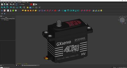 GX Servo sa ili bez montažnog hardvera - model za ispitivanje prikladnosti