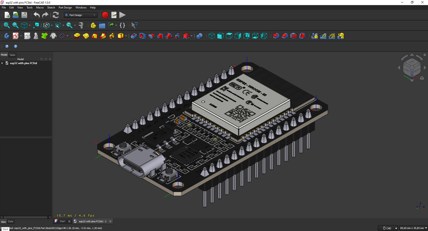 ESP32 sa ili bez pinova – Model za testiranje uklapanja