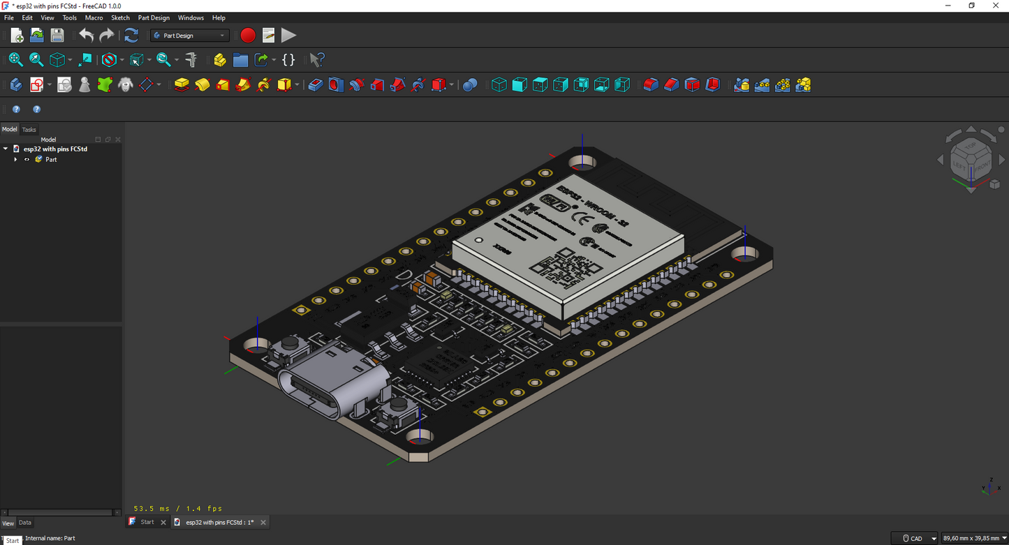 ESP32 sa ili bez pinova – Model za testiranje uklapanja