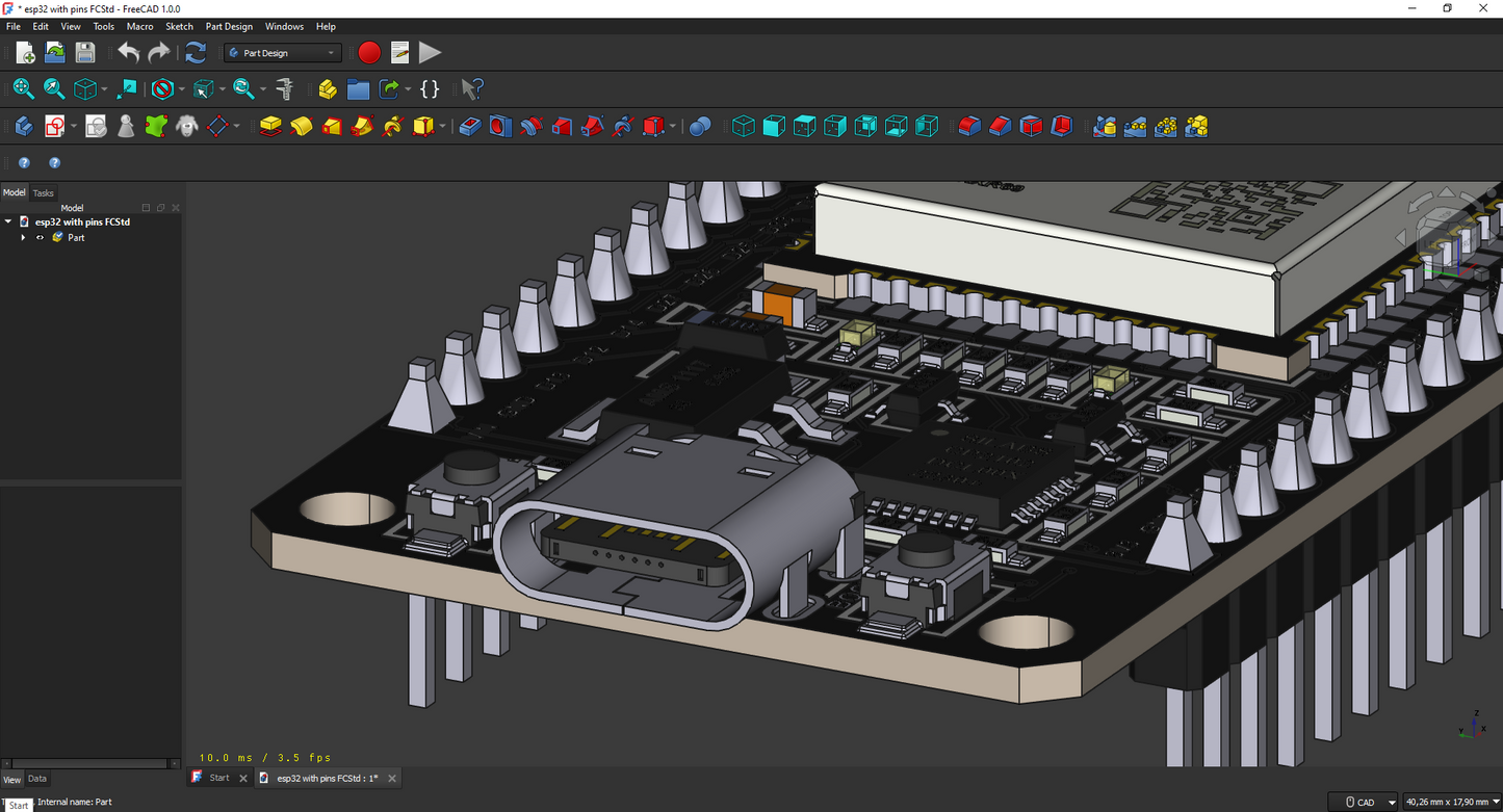 ESP32 sa ili bez pinova – Model za testiranje uklapanja