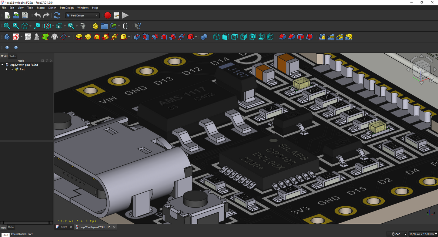 ESP32 sa ili bez pinova – Model za testiranje uklapanja