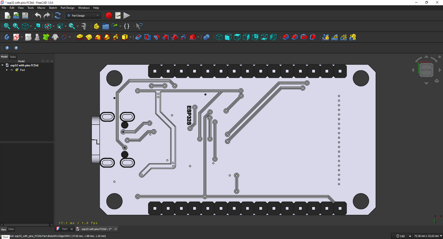ESP32 sa ili bez pinova – Model za testiranje uklapanja