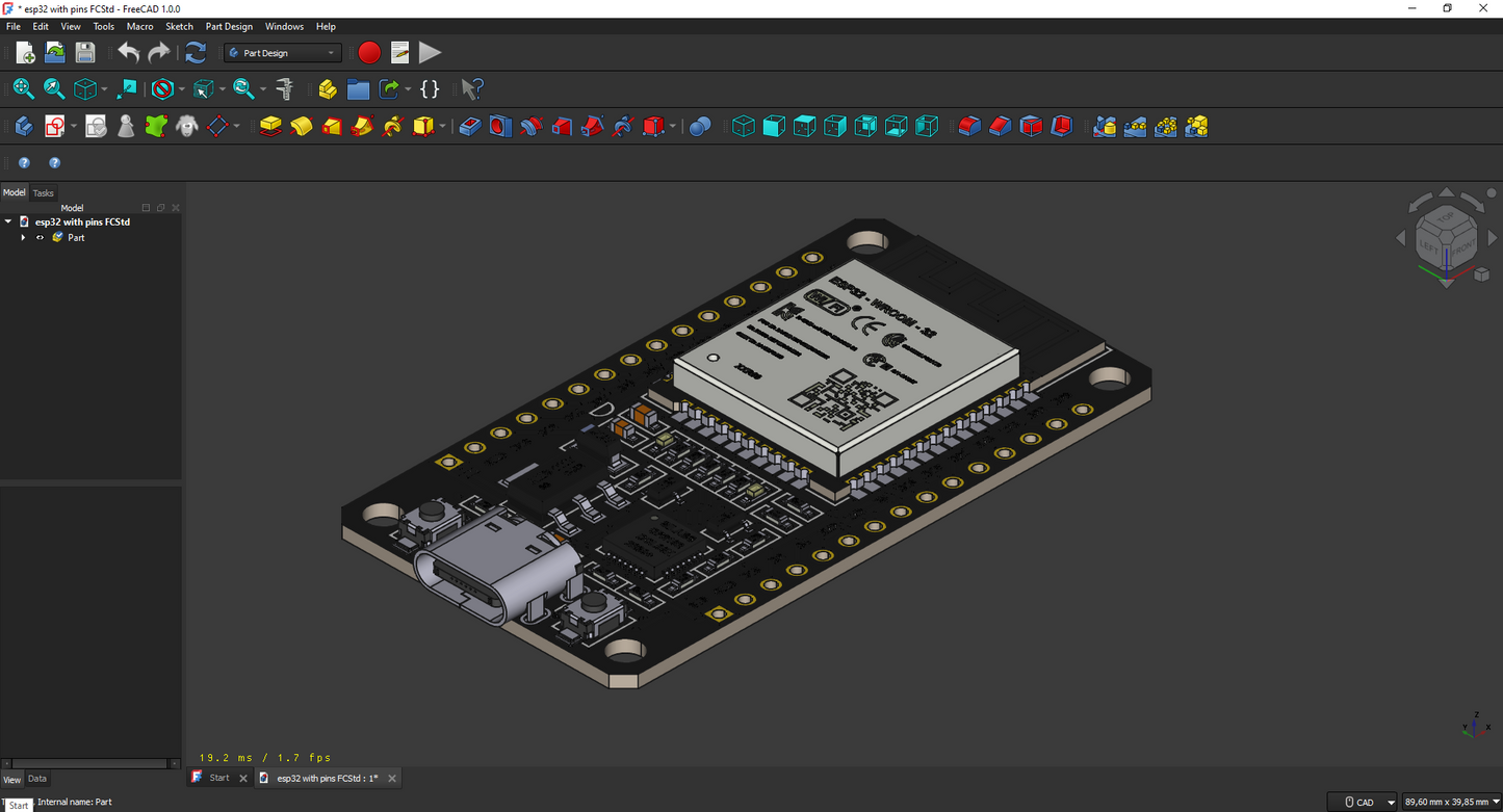ESP32 sa ili bez pinova – Model za testiranje uklapanja