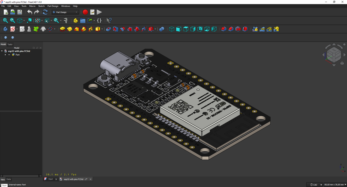 ESP32 sa ili bez pinova – Model za testiranje uklapanja