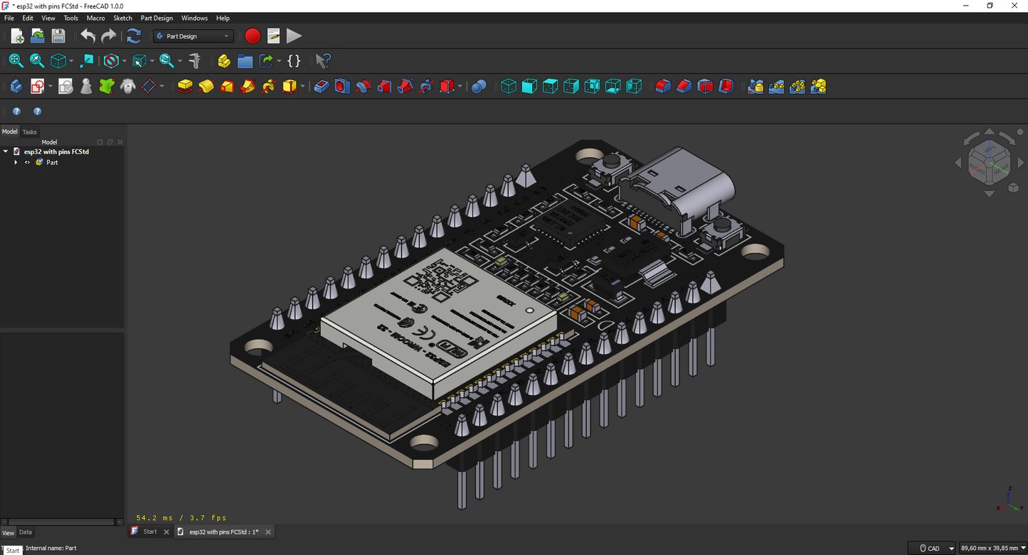 ESP32 sa ili bez pinova – Model za testiranje uklapanja